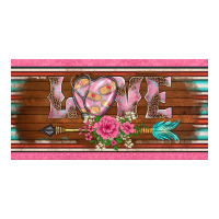 western nurse love  caduceus and arrow license plate template | Teevron