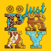Just Pray Western Sunflowers Premium Hoodie | Teevron