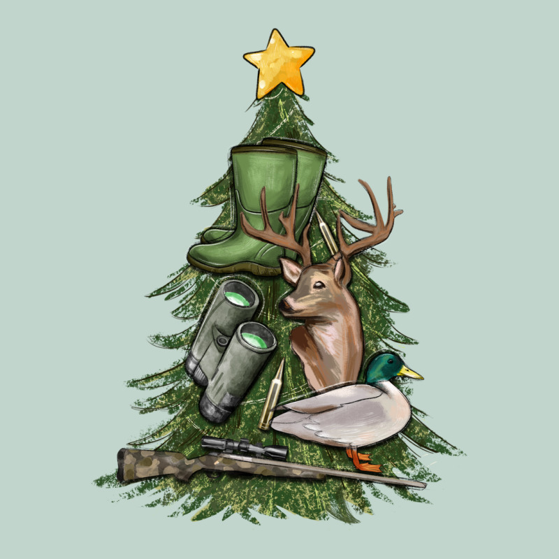 Hunting Christmas Tree Zipper Hoodie by MaliasSmallBusiness | Teevron