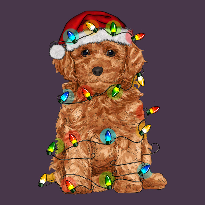 Toy Poodle With Christmas Lights Heavyweight Hoodie by RanaPortraitStore | Teevron