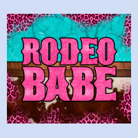 Rodeo Babe Cowhide Leopard Turquoise Urban Hoodie | Teevron