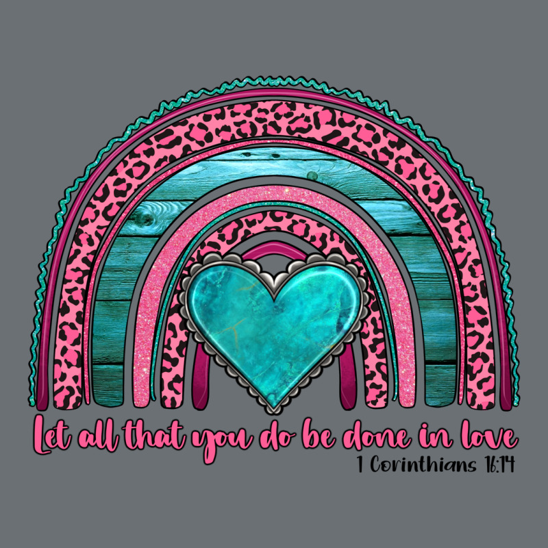 Valentine's Day Rainbow Let All That You Do Be Done In Love 1 Corinthi Premium Hoodie by AdoDesignShop | Teevron