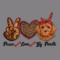 Peace Love Toy Poodle Heavyweight Hoodie | Teevron