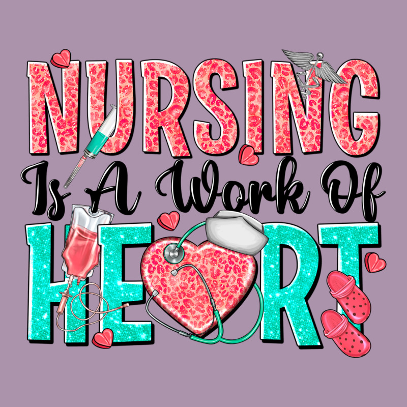 Nursing Is A Work Of Heart Heavyweight Hoodie by texasbilliewilder | Teevron