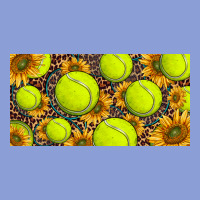 Tennis Ball With Sunflower And Racket  Licence Plato Long Sleeve Tee | Teevron