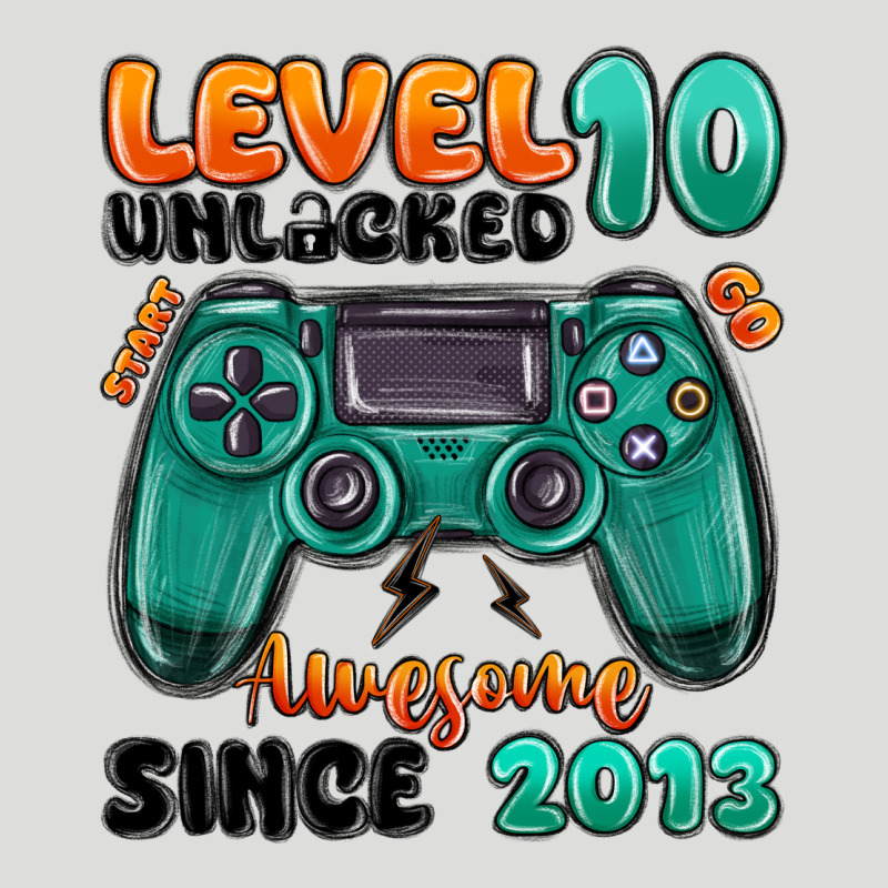 Level 10 Unlocked Awesome Since 2013 Zipper Hoodie by MaliasSmallBusiness | Teevron