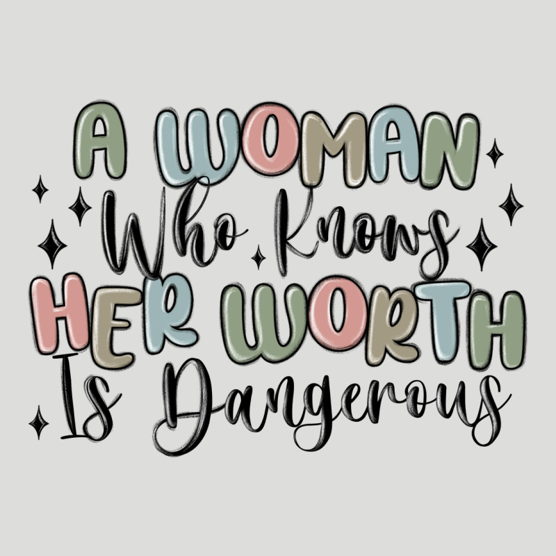 A Woman Who Knows Her Worth Is Dangerous Zipper Hoodie by MaliasSmallBusiness | Teevron