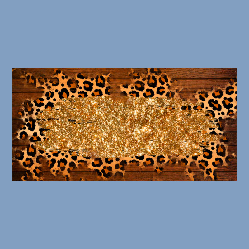 Wooden Leopard Glitter  License Plate Template Urban Hoodie by BarkalooDesign | Teevron
