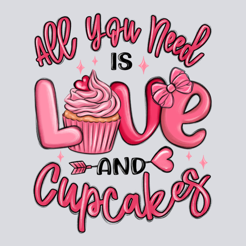 All You Need Is Love And Cupcakes Valentines Day Zipper Hoodie by MaliasSmallBusiness | Teevron