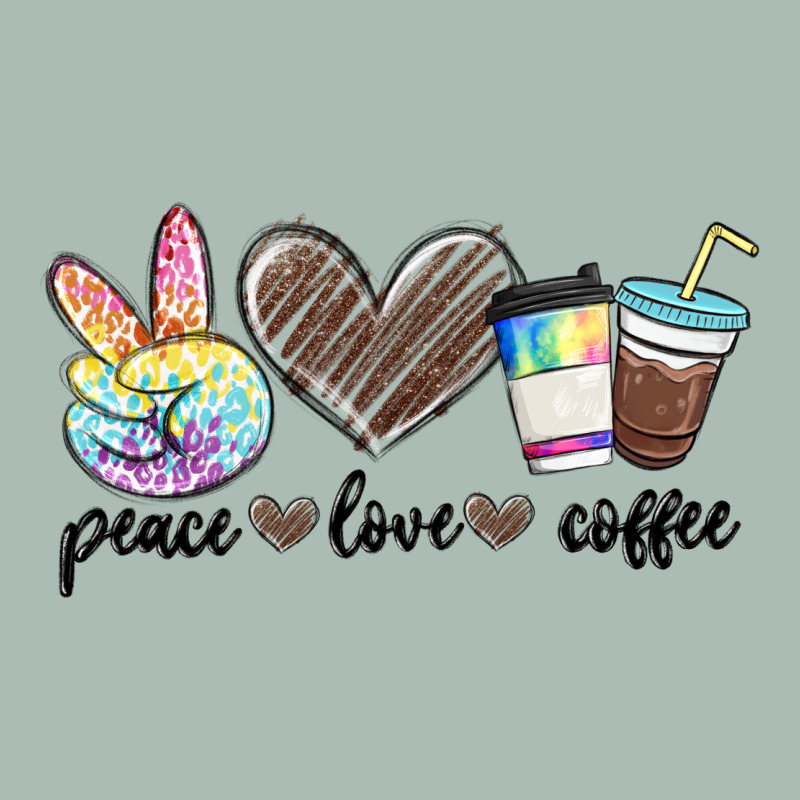 Peace Love Coffee Classic Tee by MaliasSmallBusiness | Teevron