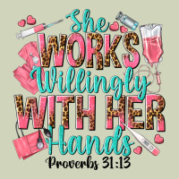 She Works Willingly With Her Hands Heavyweight Hoodie | Teevron