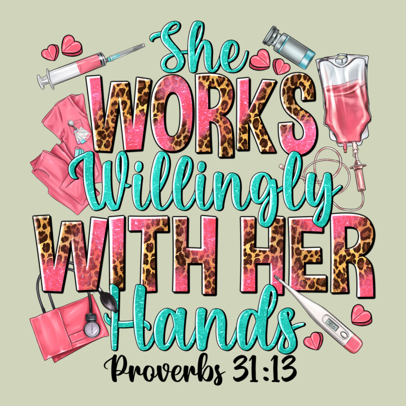 She Works Willingly With Her Hands Heavyweight Hoodie by texasbilliewilder | Teevron