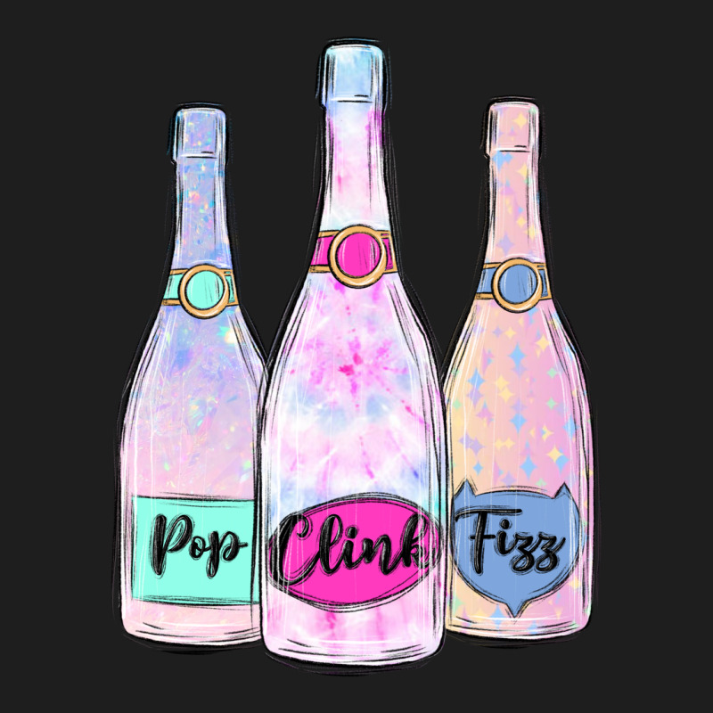 Pop Clink Fizz Champagne Bubbly Classic Tee by MaliasSmallBusiness | Teevron