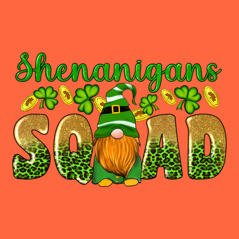 Shenanigans Squad Gnomes Shamrock Gold Leopard Glitter Premium Hoodie by Artiststas | Teevron