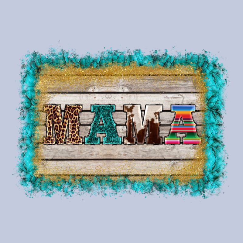 Western Turquoise's Mama Background Long Sleeve Tee by BarkalooDesign | Teevron
