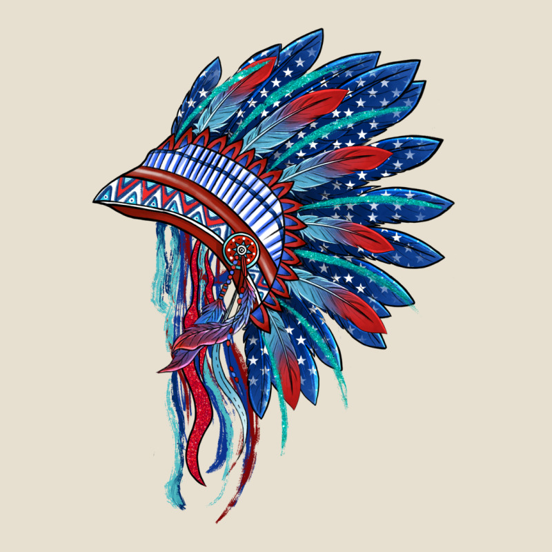Indian Headdress With American Flag Urban Hoodie by BarkalooDesign | Teevron
