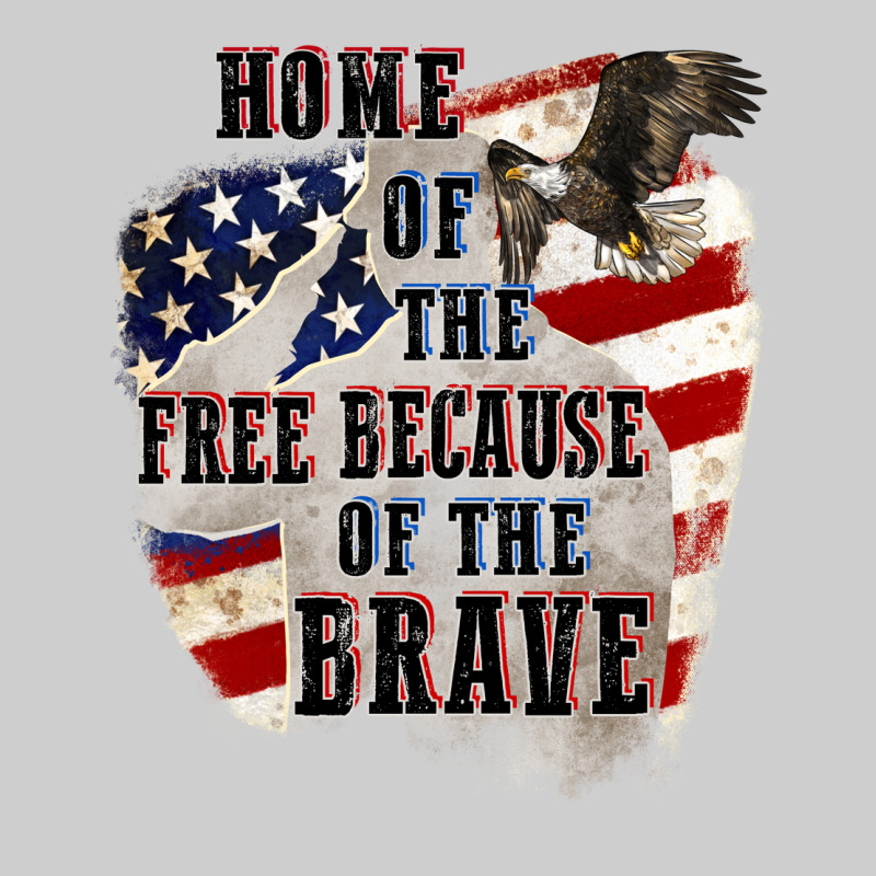 Home Of The Free Because Of The Brave 4th Of July Premium Sweatshirt by CowGirlArtShop | Teevron