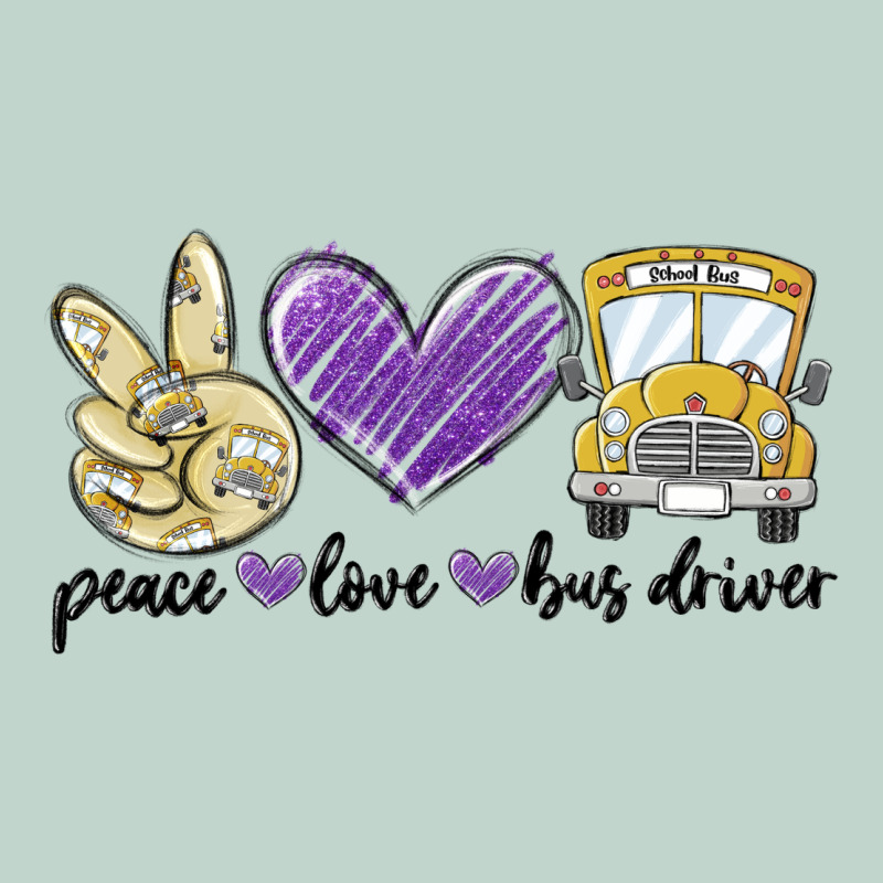 Peace Love Bus Driver Zipper Hoodie by MaliasSmallBusiness | Teevron