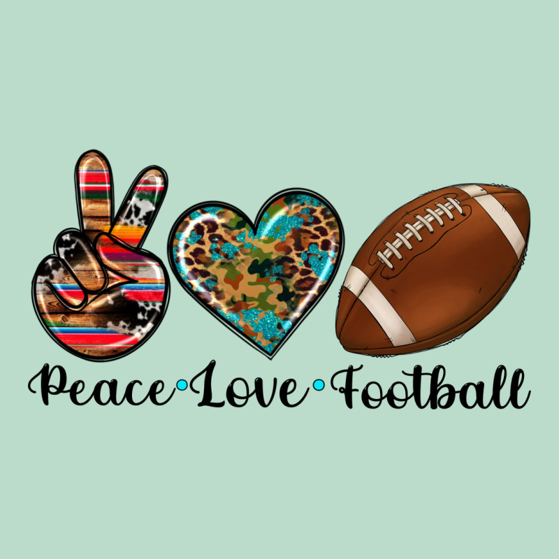 Peace Love Football Premium Hoodie by Artiststas | Teevron