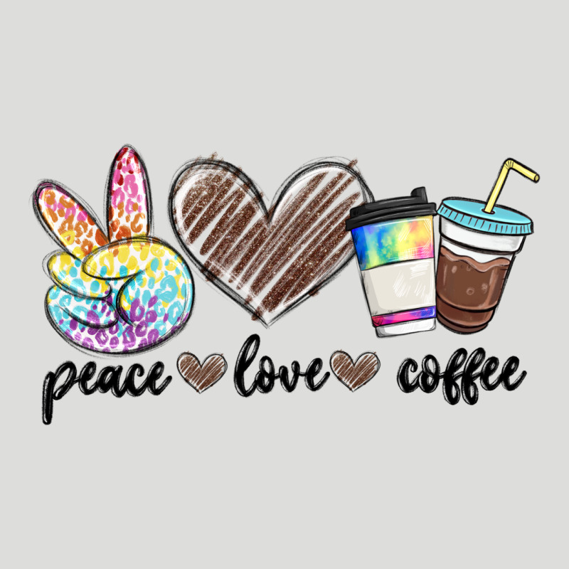 Peace Love Coffee Zipper Hoodie by MaliasSmallBusiness | Teevron