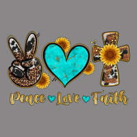 Peace Love Faith With Cros And Sunflower Vintage Tee | Teevron
