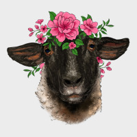 Suffolk Ewe Sheep With Floral Headdress Urban Hoodie | Teevron
