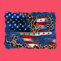 Leopard Glitter American Flag 4th Of July Premium Sweatshirt | Teevron