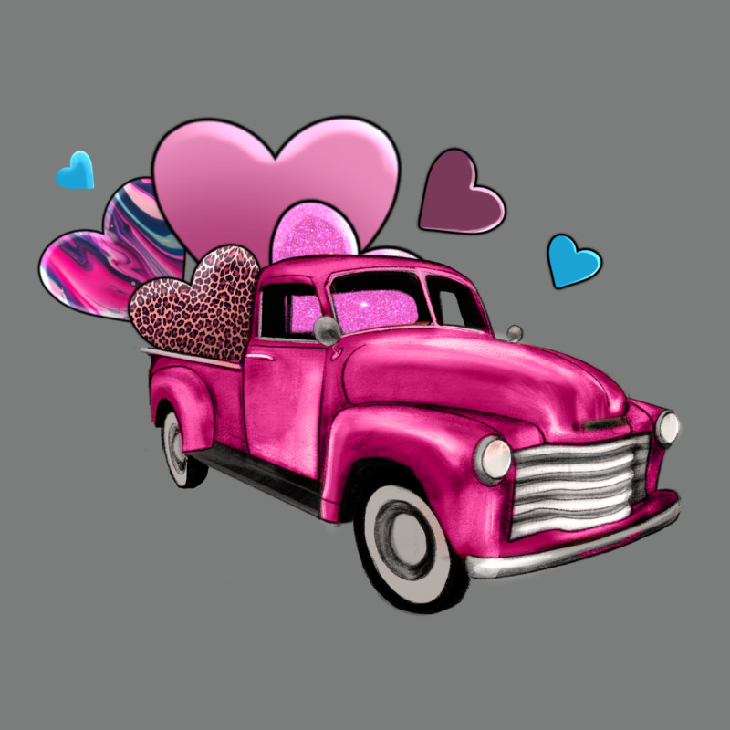 Truck With Hearts Premium Hoodie by AdoDesignShop | Teevron