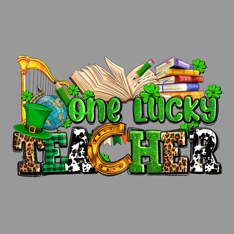 One Lucky Teacher Vintage Hoodie by AdoDesignShop | Teevron