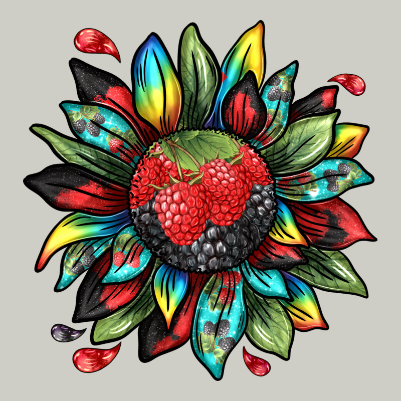 Berry Sunflower Heavyweight Hoodie by texasbilliewilder | Teevron