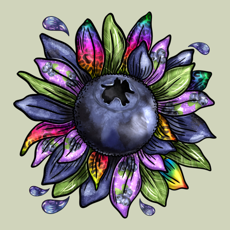 Blueberry Sunflower Heavyweight Hoodie by texasbilliewilder | Teevron