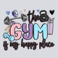 The Gym Is My Happy Place Zipper Hoodie | Teevron