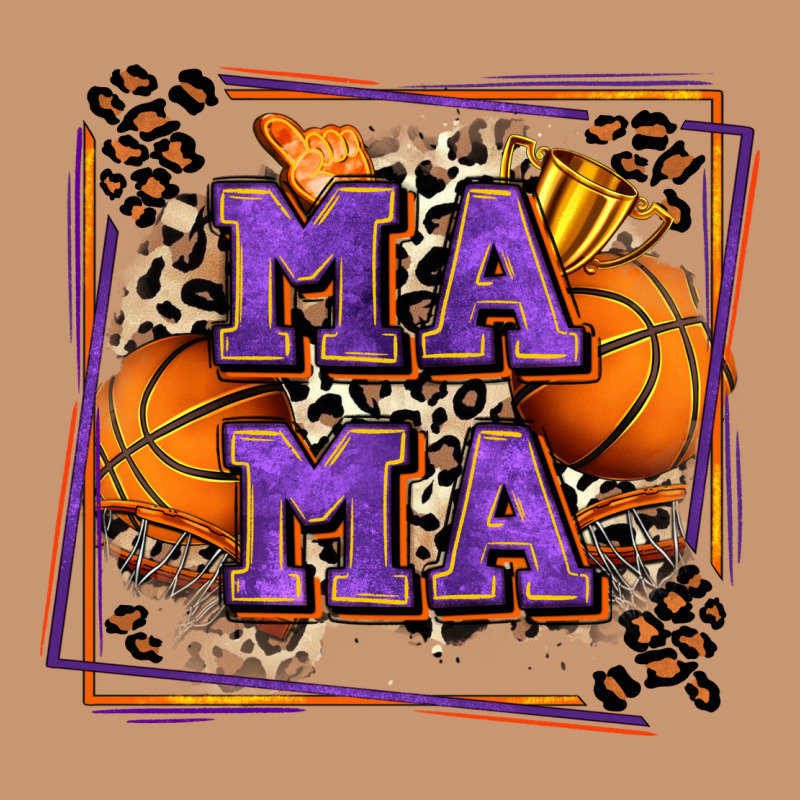 Basketball Mama With Leopard Heavyweight Hoodie by Zillion Design Studio | Teevron