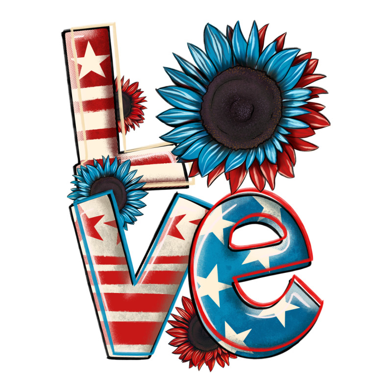 Love 4th Of July Premium Sweatshirt by CowGirlArtShop | Teevron