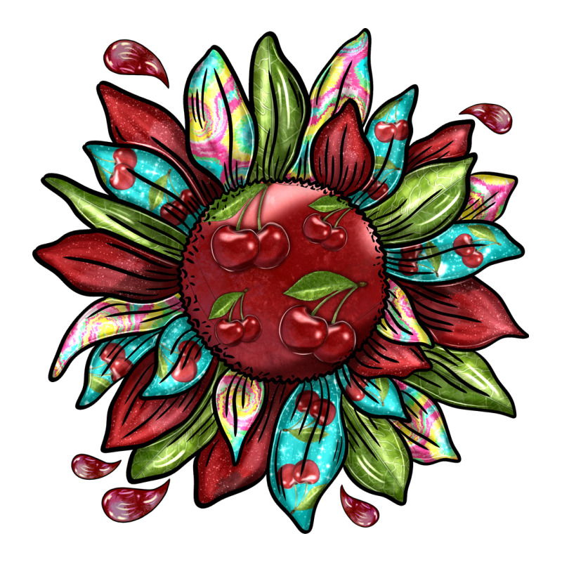 Cherry Sunflower Heavyweight Hoodie by texasbilliewilder | Teevron