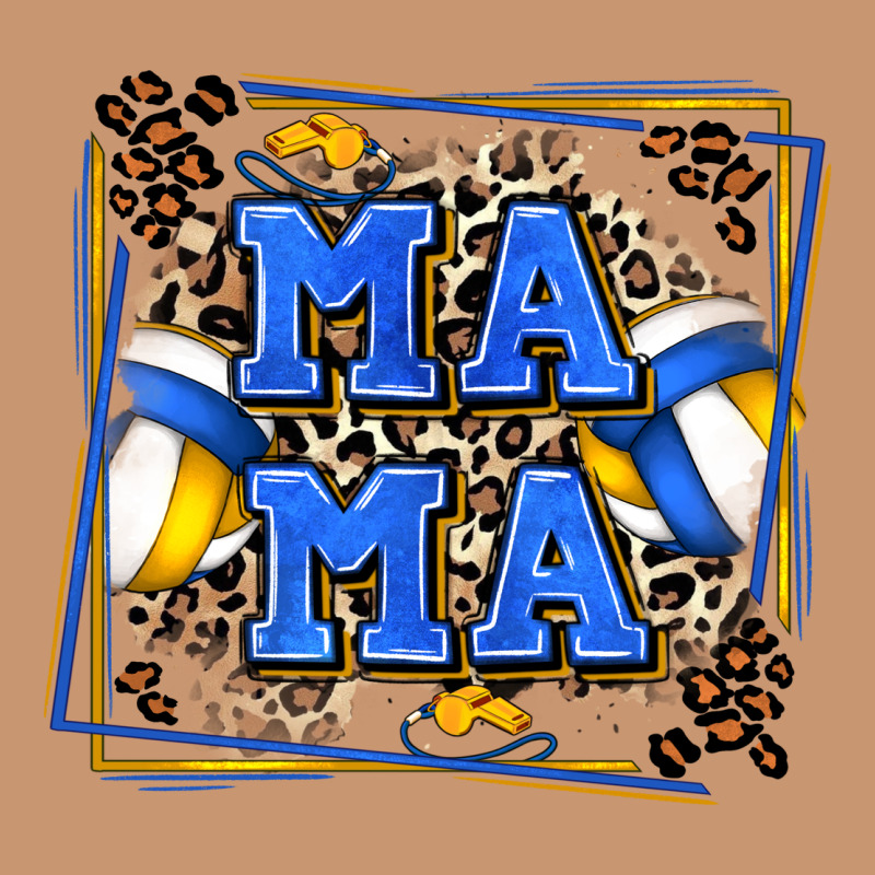 Volleyball Mama With Leopard Heavyweight Hoodie by Zillion Design Studio | Teevron