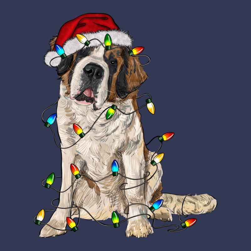 Saint Bernard With Christmas Lights Heavyweight Hoodie by RanaPortraitStore | Teevron