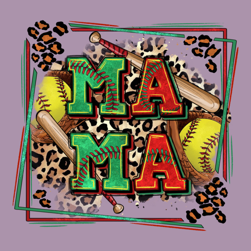 Softball Mama With Leopard Heavyweight Hoodie by Zillion Design Studio | Teevron