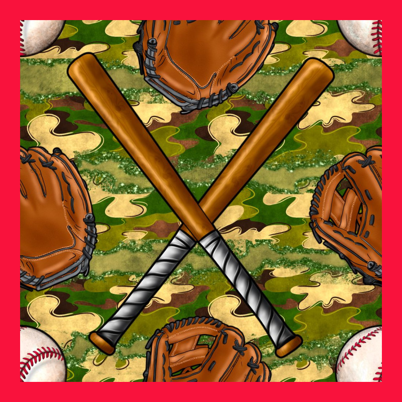 Baseball Bat And Gloves With Camouflage Seamless Pattern Classic Tee by BundleAndBundleShop | Teevron