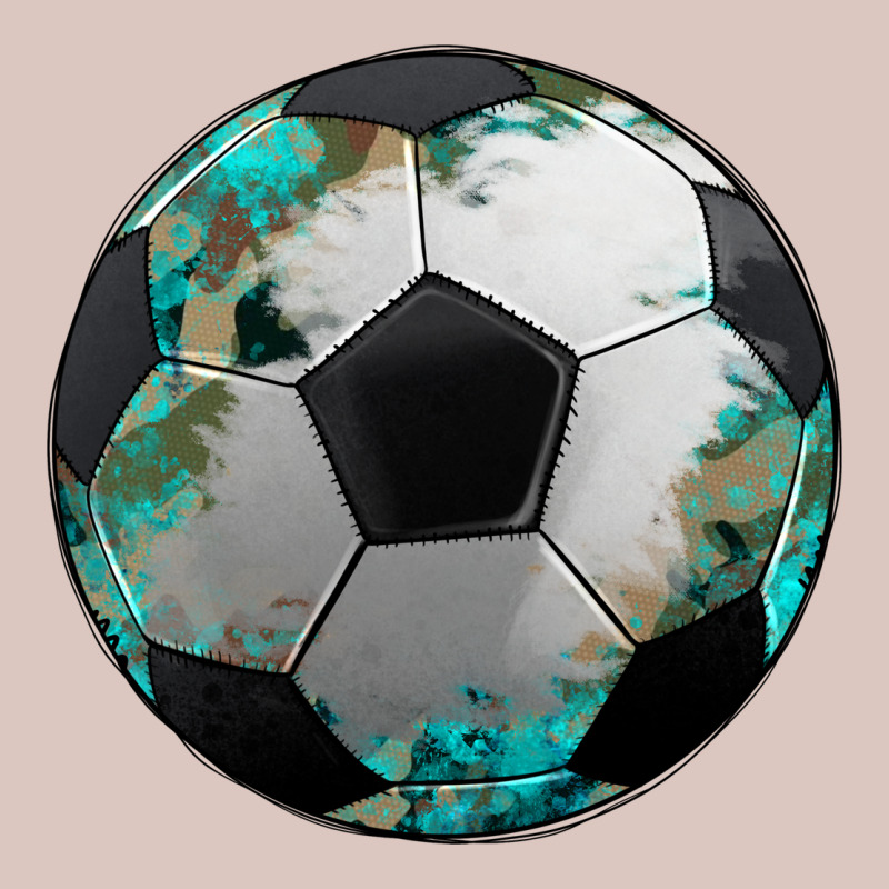 Western Sport Soccer Camouflage Turquoise Pattern Premium Hoodie by Artiststas | Teevron