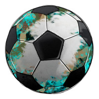 western sport soccer camouflage turquoise pattern | Teevron