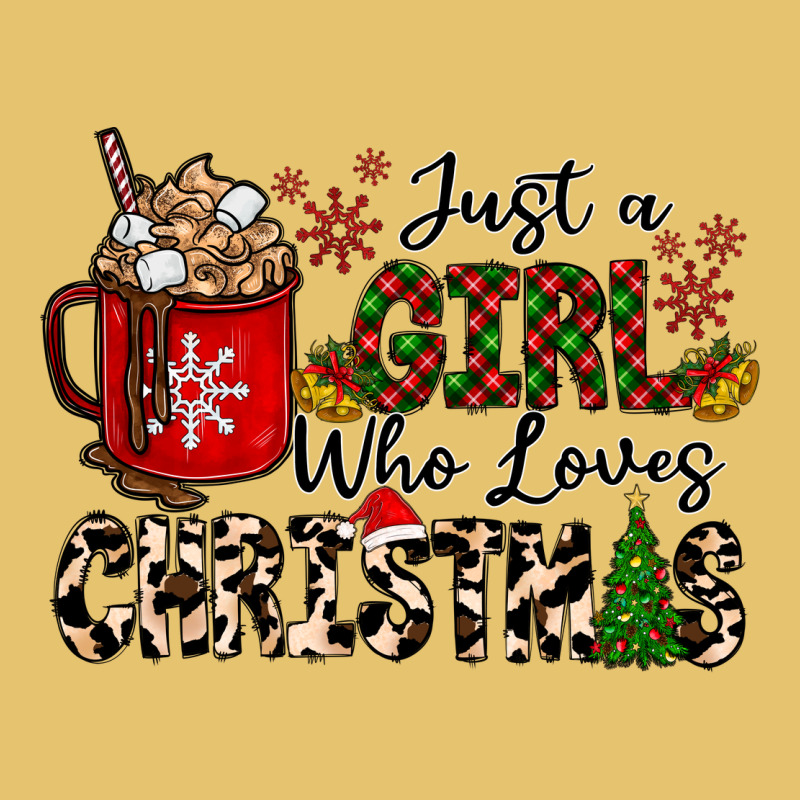 Just A Girl Who Loves Christmas Premium Sweatshirt by CowhideDigitalArt | Teevron