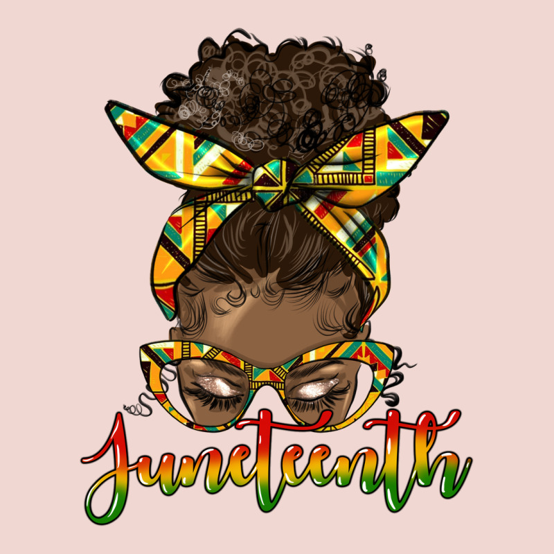 Juneteenth Black Woman Messy Bun Premium Sweatshirt by HRA Design Shop | Teevron