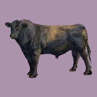 Black Angus Bull Heavyweight Hoodie | Teevron