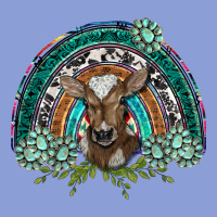 Turquoise Gemstones Brown Baby Cow  Rainbow Long Sleeve Tee | Teevron