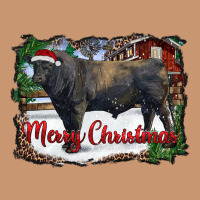 Merry Christmas Black Angus Bull And Farm Heavyweight Hoodie | Teevron