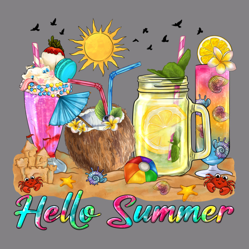 Hello Summer Drinks Heavyweight Hoodie by texasbilliewilder | Teevron