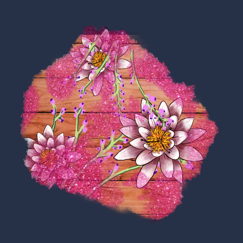 V.d  Lavender And Lotus Patches Premium Hoodie by AdoDesignShop | Teevron