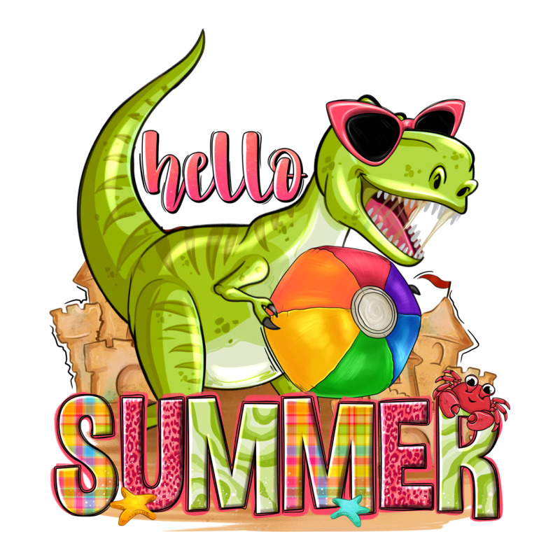 Hello Summer Rex Heavyweight Hoodie by texasbilliewilder | Teevron