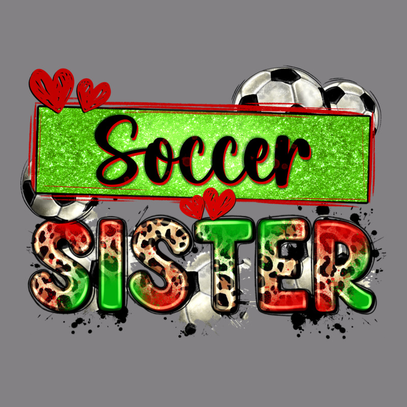 Soccer Sister With Leopard Heavyweight Hoodie by Zillion Design Studio | Teevron